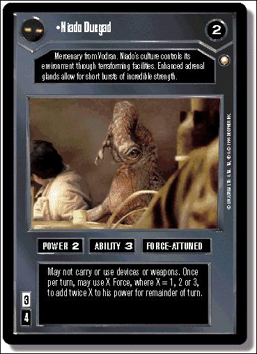 Star Wars: Special Edition Limited (Base Set) card 25 Niado Duegad