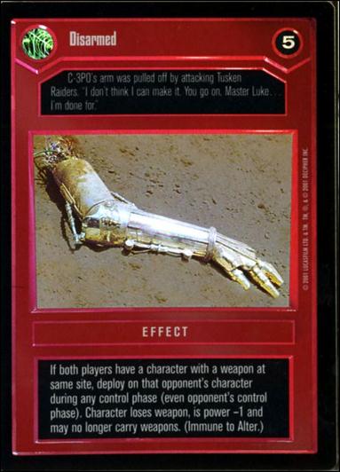 Star Wars: Reflections III (Base Set) card 52 Disarmed