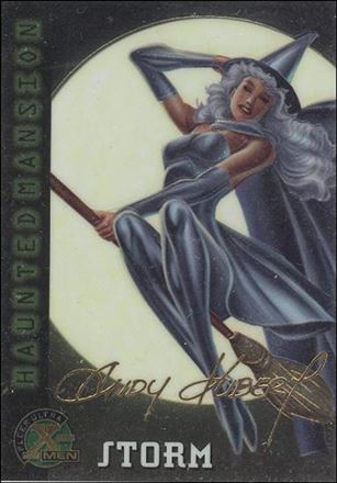 1996 Fleer Ultra X-Men All Chromium (Gold Signature Parallel Base Set) card 98 Storm