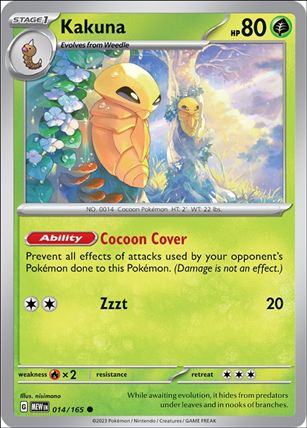 Pokemon: Scarlet & Violet - 151 (Base Set) card 014/165 Kakuna