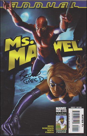 Ms. Marvel Annual issue 1-B Dynamic Forces (Signed by Brain Reed) 1/35