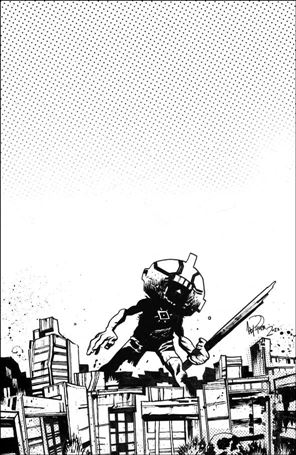 Ultramega issue 3-G James Harren 1:5 B&W Virgin Cover (2nd Printing)