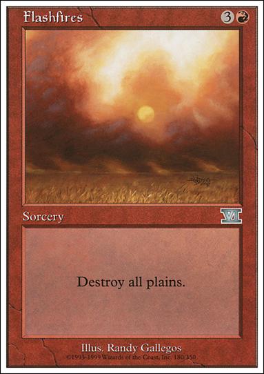 Magic the Gathering: 6th Edition (Base Set) card 180 Flashfires