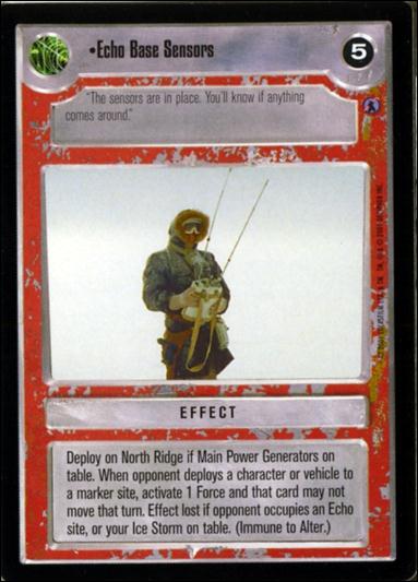 Star Wars: Reflections III (Base Set) card 158 Echo Base Sensors