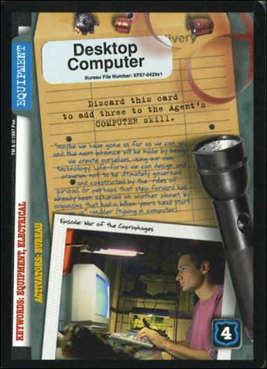 X-Files: 101361 (Base Set) card XF97-0429x1 Desktop Computer