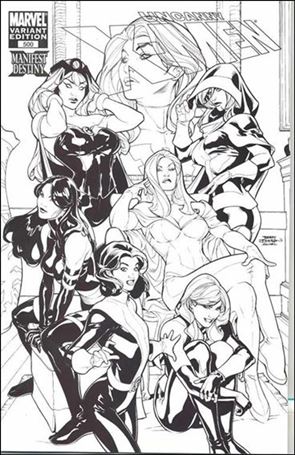 Uncanny X-Men (1981) issue 500-F Terry Dodson 1:200 Black and White Cover 