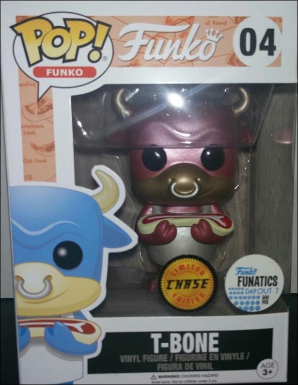 POP! Funko - Fantastik Plastik figure 4-D T-Bone (Pink) (Metallic) Funatics Day Out 7 Chase