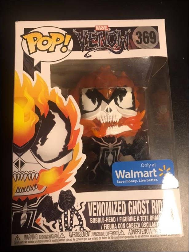POP! Marvel figure 369 Venomized Ghost Rider (Wal-Mart Exclusive)