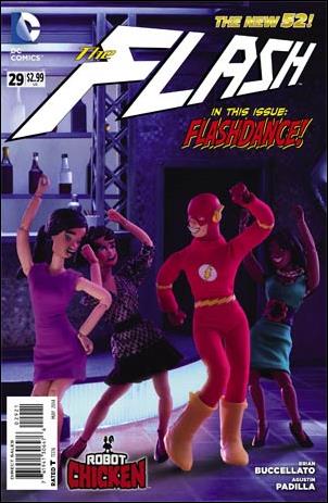 Flash (2011) issue 29-B RC Stoodios 1:25 Robot Chicken Cover