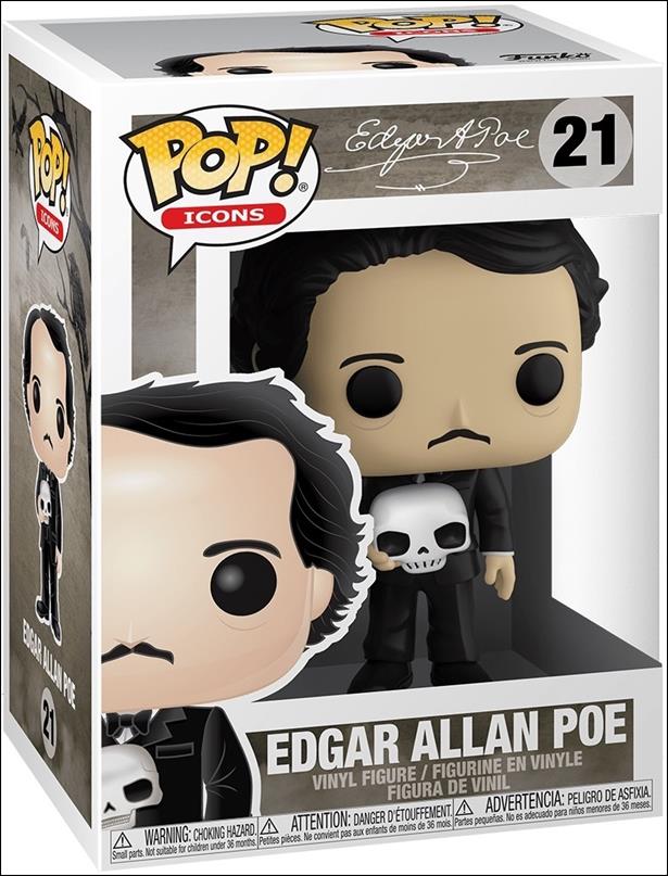 POP! Icons figure 21 Edgar Allan Poe (w/ Skull)