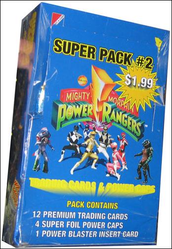 Mighty Morphin Power Rangers: Series 1 card 2 Blue Super Pack