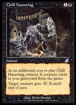 Magic the Gathering: Scourge (Base Set) card 60 Chill Haunting
