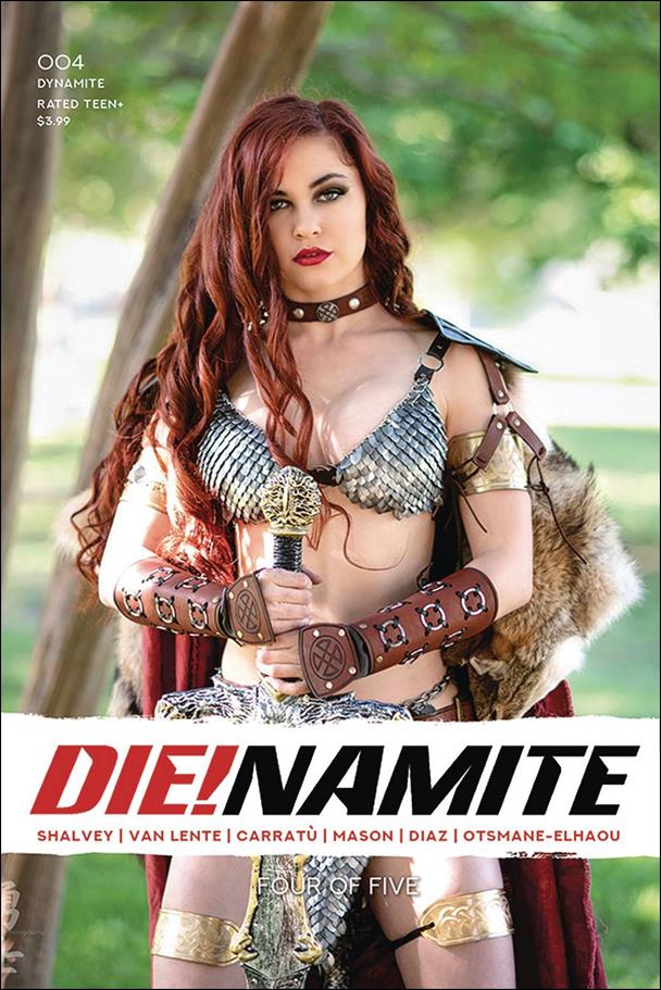 Die!namite issue 4-E Red Sonja Cosplay Photo Cover