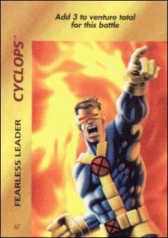 Marvel OverPower (Base Set) card nn75 Cyclops: Fearless Leader