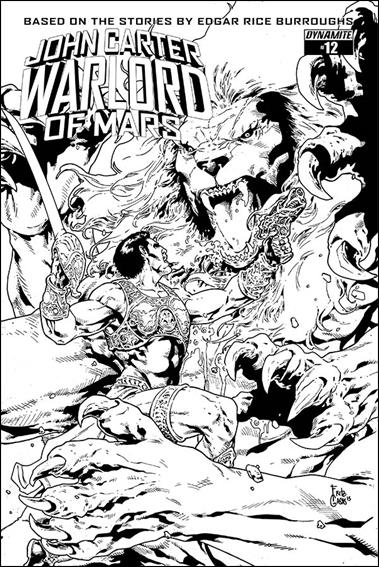 John Carter: Warlord of Mars (2014) issue 12-E Fritz Casas 1:10 Black & White Cover