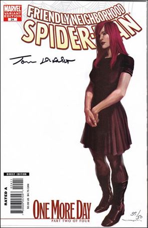 Friendly Neighborhood Spider-Man (2005) issue 24-J DF Djurdjevic Cover (Signed by Tom DeFalco) 1/50