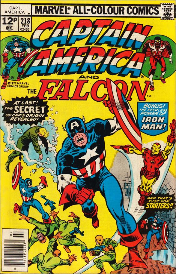 Captain America (1968) issue 218-B UK Price Cover