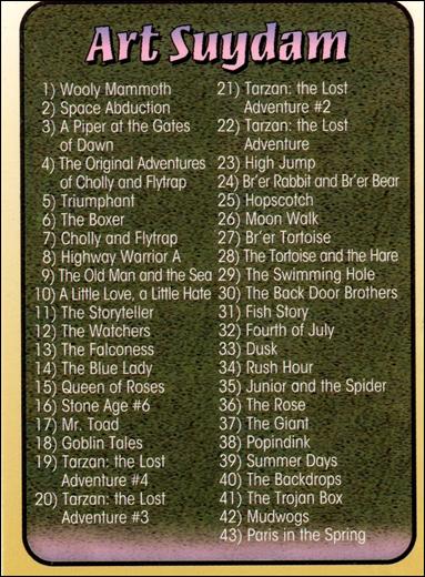 Art Suydam (Base Set) card 90 Art Suydam Checklist