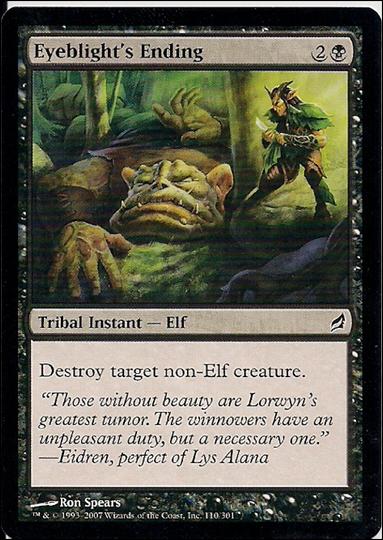 Magic the Gathering: Lorwyn (Base Set) card 110 Eyeblight's Ending