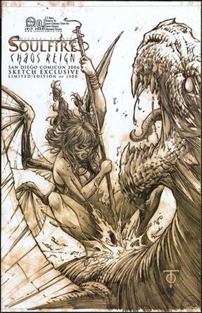 Soulfire: Chaos Reign issue 0-B Marcus To San Diego Comic-Con Cover 1/1500
