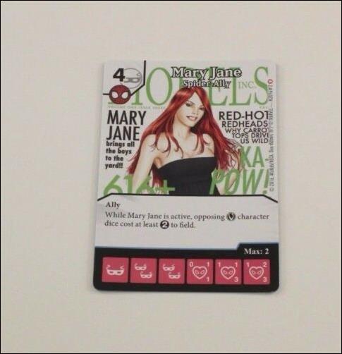 Marvel Dice Masters Amazing Spider-Man card M2016 2 Mary Jane: Spider Ally