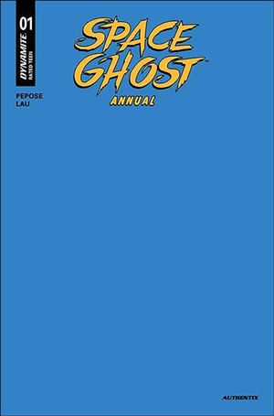 Space Ghost Annual issue 1.00-M Blank Blue Authentix Sketch Cover