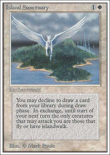 Magic the Gathering: Unlimited (Base Set) card 26 Island Sanctuary
