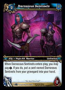 World of Warcraft: Through the Dark Portal (Base Set) card 161 Darnassus Sentinels