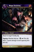 World of Warcraft: March of the Legion (Base Set) card 48 Mage Training