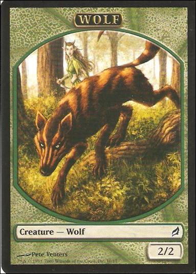 Magic the Gathering: Lorwyn (Token Subset) card 10 Wolf