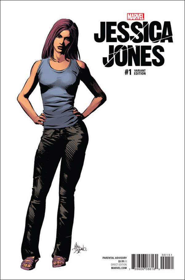 Jessica Jones (2016) issue 1-C Mike Deodato Jr. 1:10 Teaser Cover
