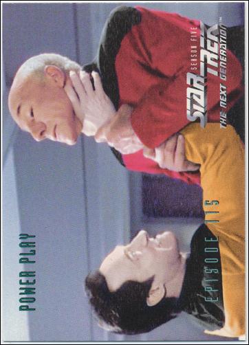 Star Trek: The Next Generation - The Episode Collection Season Five (Base Set) card 474 Power Play, Episode 115C