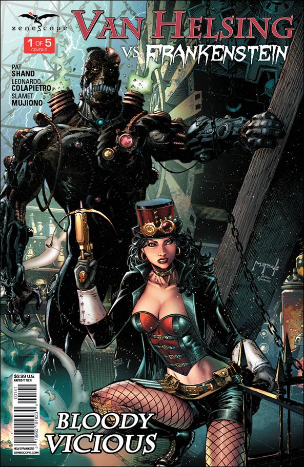 Van Helsing vs Frankenstein issue 1-D Jason Metcalf Cover
