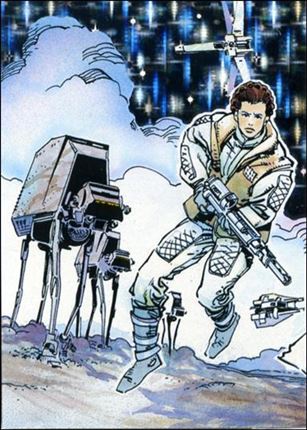 Star Wars Galaxy: Series 1 (Foil Subset) card 6-B Princess Leia Organa - Mirror Foil Factory Set