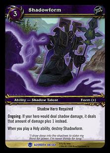 World of Warcraft: Heroes of Azeroth (Base Set) card 88 Shadowform