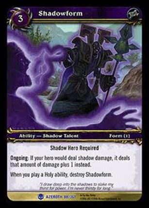 World of Warcraft: Heroes of Azeroth (Base Set) card 88 Shadowform