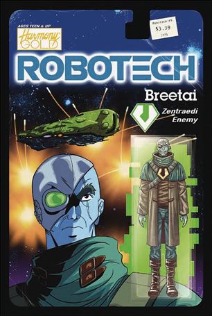 Robotech (2017) issue 9-B Blair Shedd Action Figure Cover