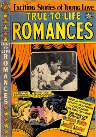 True-to-Life Romances issue 3 Glen Ford & Janet Leigh Photo Insert Cover