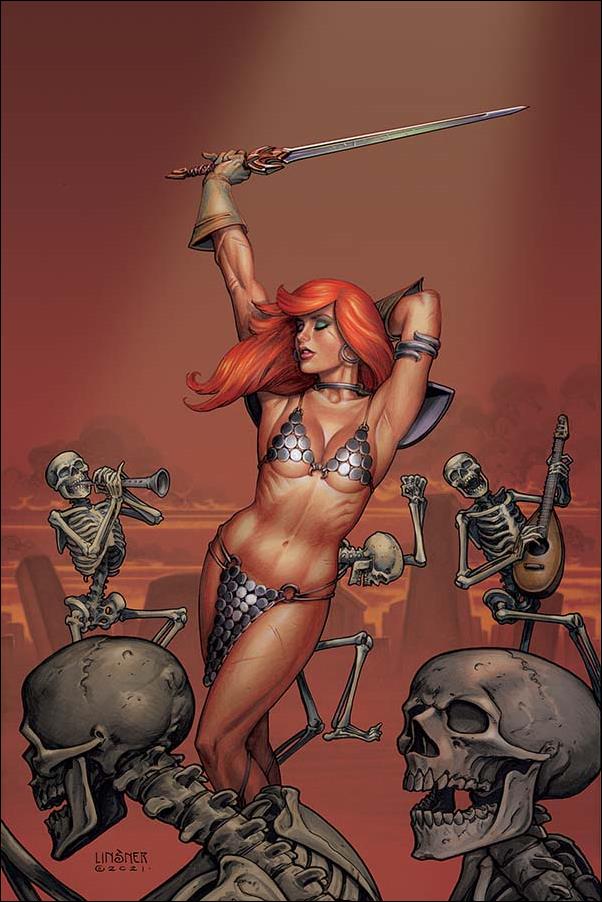Invincible Red Sonja issue 10-H Joseph Michael Linsner Virgin Cover