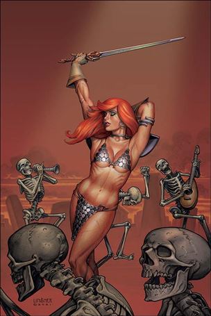 Invincible Red Sonja issue 10-H Joseph Michael Linsner Virgin Cover
