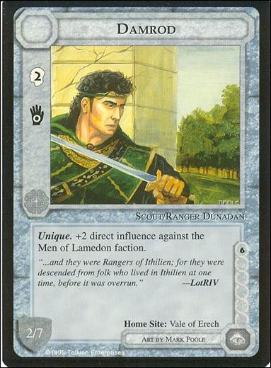 Middle-Earth: The Wizards (Base Set) card 93 Damrod