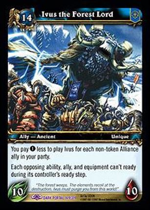 World of Warcraft: Through the Dark Portal (Base Set) card 169 Ivus the Forest Lord