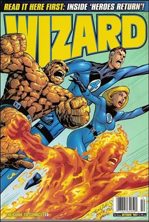 Wizard: The Guide to Comics issue 74 Alan Davis Fantastic Four Cover