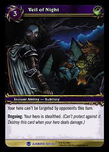 World of Warcraft: Heroes of Azeroth (Base Set) card 104 Veil of Night