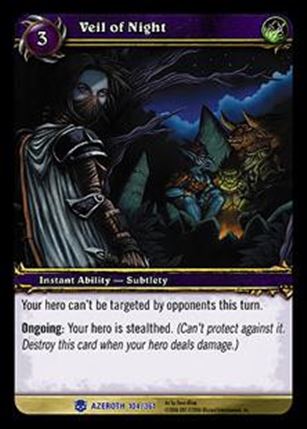 World of Warcraft: Heroes of Azeroth (Base Set) card 104 Veil of Night