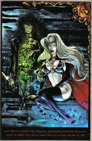 Lady Death: Judgement War: Prelude issue 1-B Fiend Bash Cover 1/1000