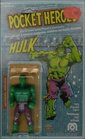Pocket Super Heroes figure 18 Hulk (Pocket Heroes Re-Pack) (Candian Card)
