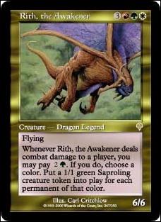 Magic the Gathering: Invasion (Base Set) card 267 Rith, The Awakener