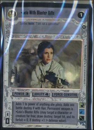 Star Wars: Reflections II: Expanding the Galaxy (Box Topper Subset) card 3 Leia With Blaster Rifle