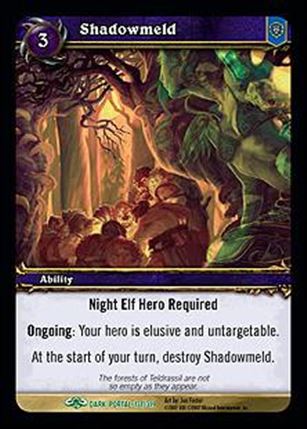 World of Warcraft: Through the Dark Portal (Base Set) card 131 Shadowmeld